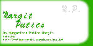 margit putics business card